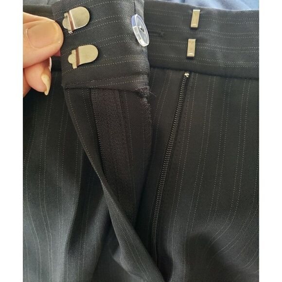 Women's Black Slacks 12 Straight Leg Work Trouser Pants  Size 12 NWOT - Picture 5 of 8